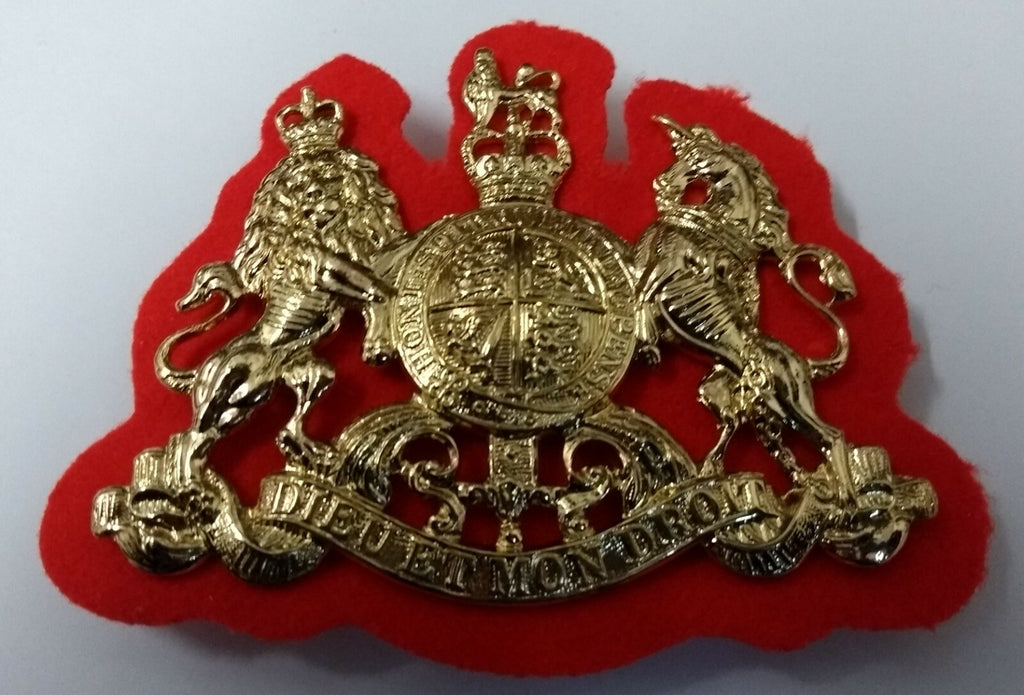 Genuine British Large Coat of Arms General Service H Cav Badge
