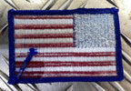 US / American USA Flag Shoulder Sew-on x 2- NEW