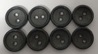 Ex Service Buttons Old Pattern British Made Mid Grey 2 Hole Size 12.5mm