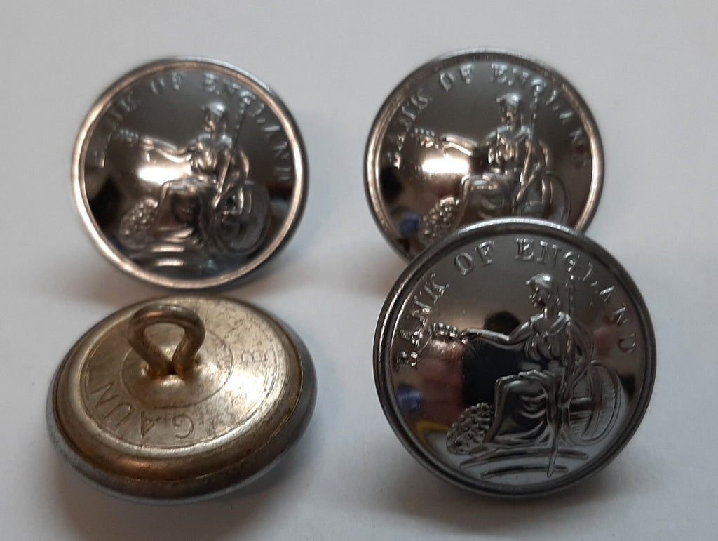 Britannia B.O.E Insignia Large Ring Back Obsolete Buttons for Collectors X4