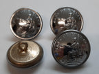 Britannia B.O.E Insignia Large Ring Back Obsolete Buttons for Collectors X4
