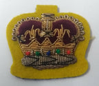 Genuine Vintage British Army WO Warrant Officer SD Rank Crown