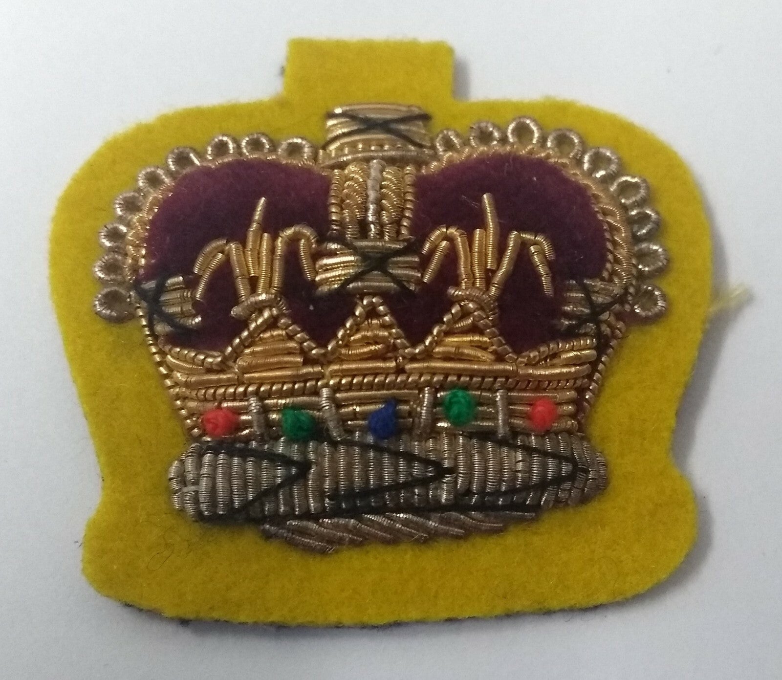 Genuine Vintage British Army WO Warrant Officer SD Rank Crown