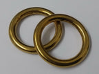 Genuine British Army Horse Guards & H Cav 1 1/4" Brass Bridle Rings 1 Pair STD19
