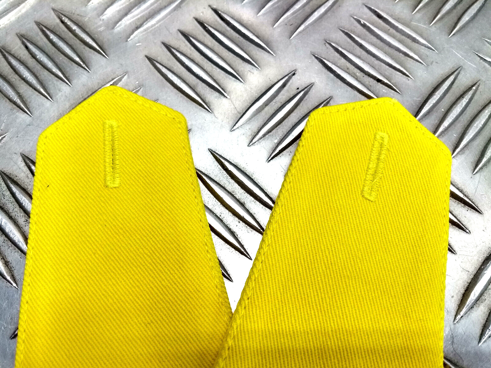 Shoulder Epaulettes Hi Viz Plain Yellow Shirt Strap 1 pair NEW