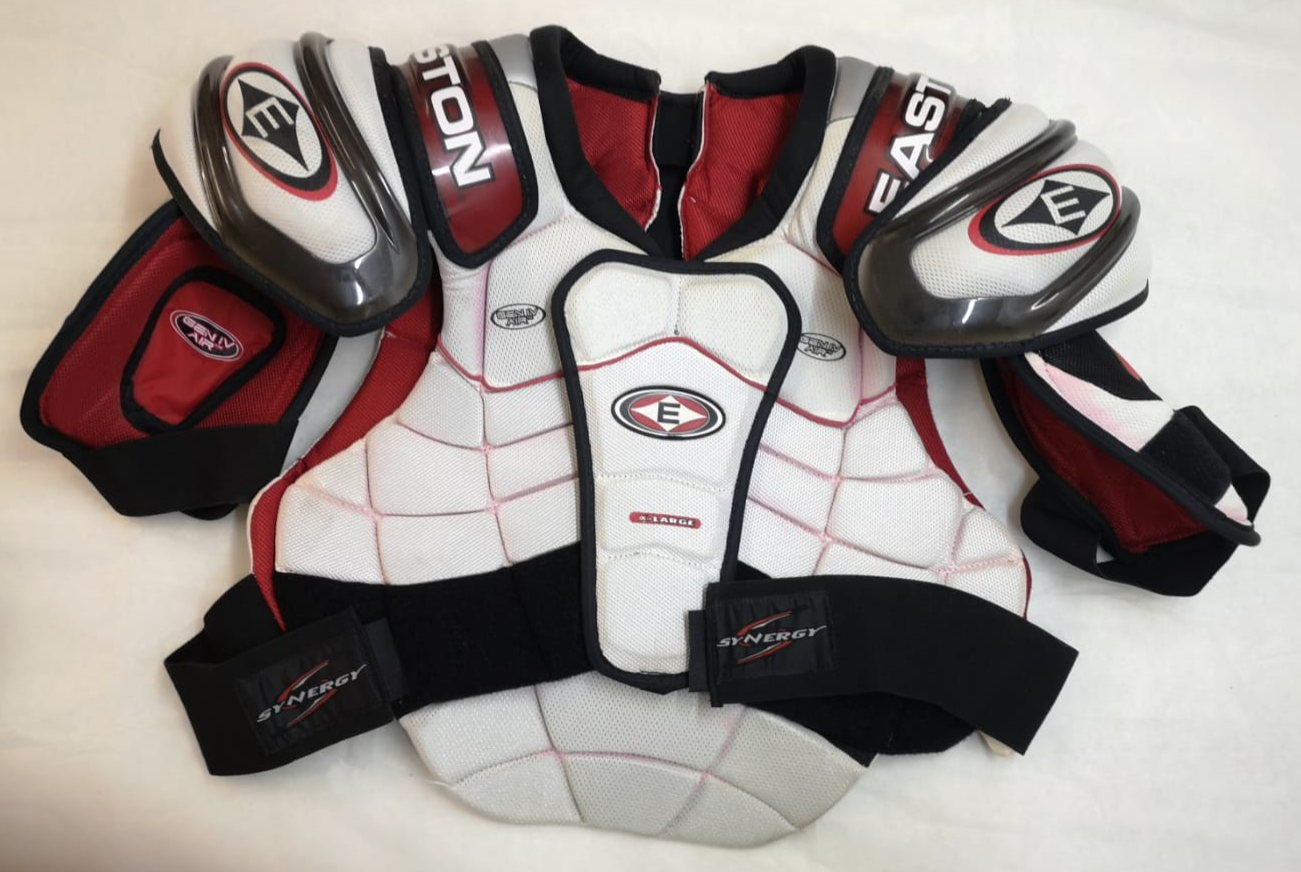 Easton Spine Tec Body & Shoulder Protector GEN IV SP Synergy C8SR XL White Black