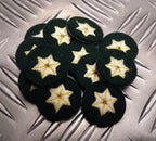 Star Badges Sew on Patches For Decoration & Customizing 6 Point Style X 12