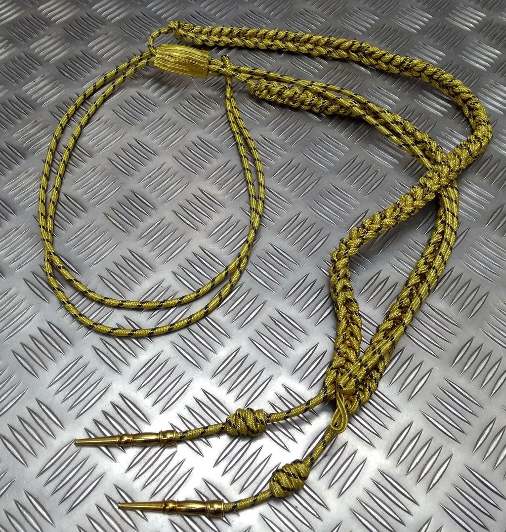 Air Force Aiguillette Airforce Gold with Blue Fleck Standard Tip Ends
