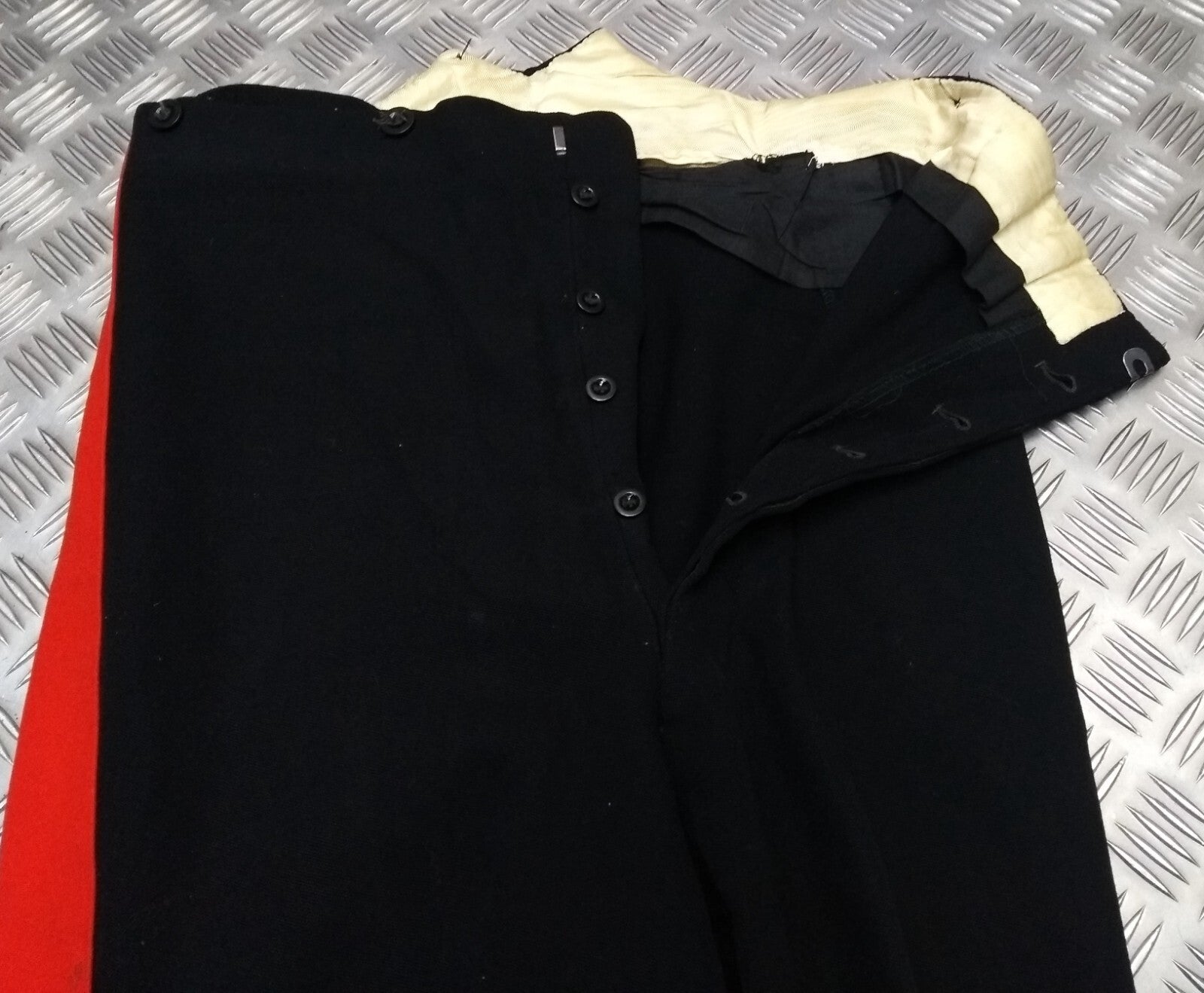 Vintage No1 Trousers Cavalry Pattern British 1 3/4" Stripes 1973 Gieves