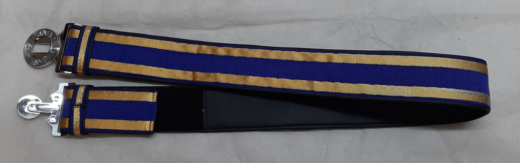 Hobson Production Sample Blue & Gold Ceremonial Belt With RAF Royal Air Force Locket