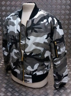 MA1 US Military Style Bomber Jacket Camo Asst Cols - NEW
