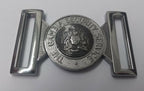 Genuine The Gambia Security Service Insignia Belt Buckle Chrome Locket NEW