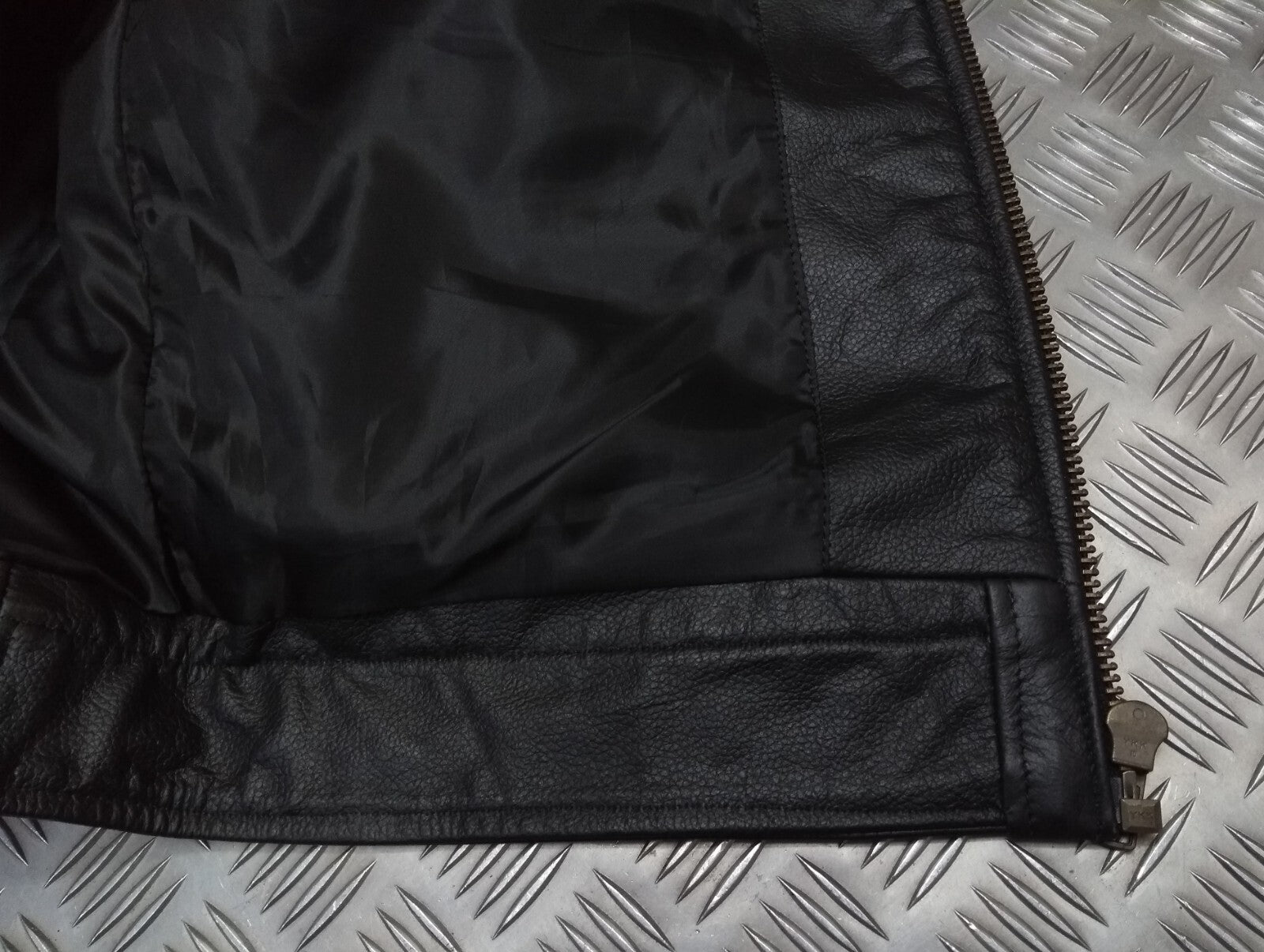 Leather Bomber Jacket Full Collar CWU Style Black Lined Casual Zip Front Coat