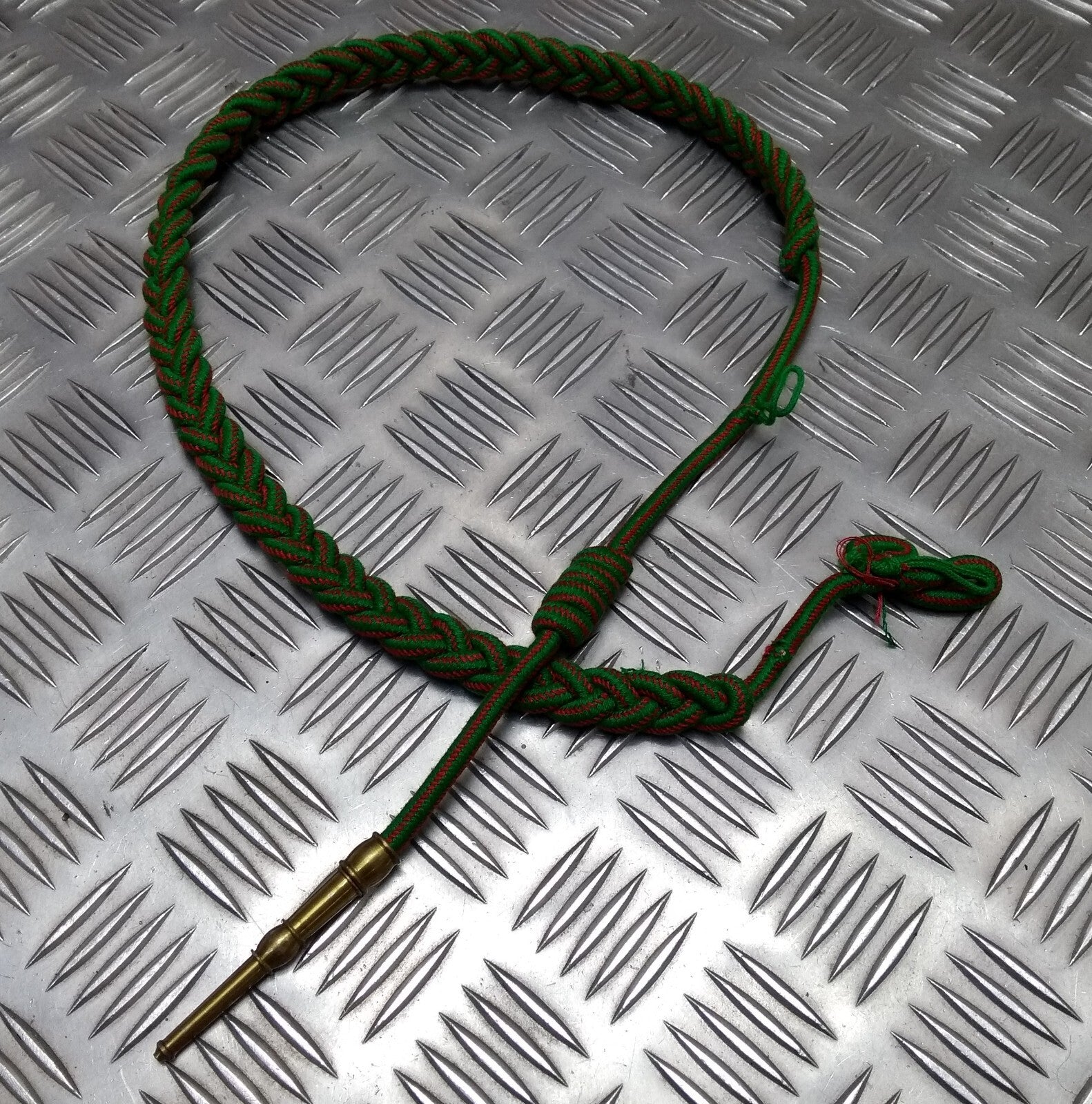 Vintage Aiguillette Officers Dress Cord For Ceremonial & Parade Gold Tip Ends