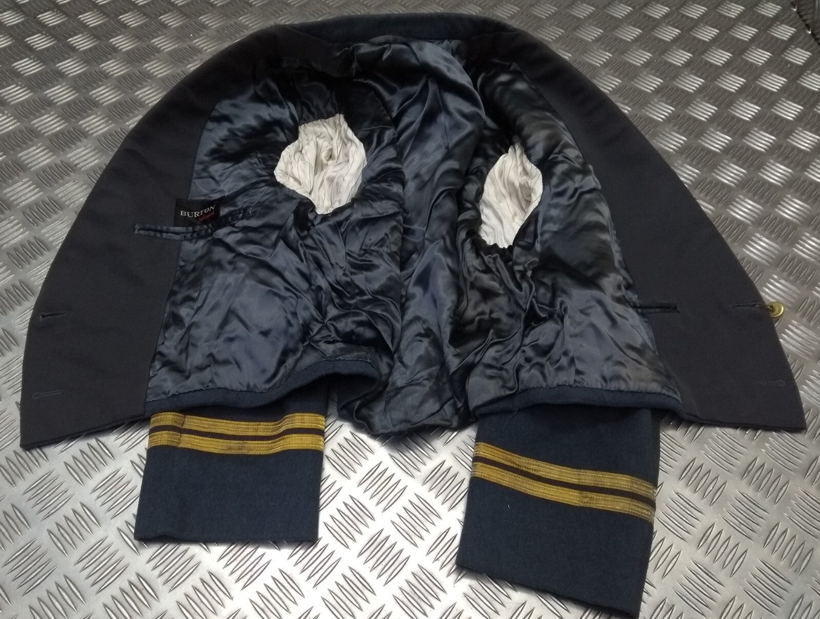 Vintage Mess Dress Jacket RAF Royal Air Force Blue Grey Colour Burton Clothing