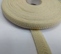 Cream / Light Khaki 13mm Worsted Chevron Lace Braid