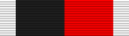USA Occupation Medal Ribbon on Bar White Red Black