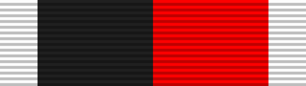 USA Occupation Medal Ribbon on Bar White Red Black
