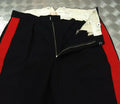 No1 Dress Trousers 1 3/4" Red Stripe By Kashket & Partners England W36"