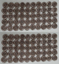 Buttons 100 Vintage 4 Hole Shirt Shank Anchors Pearlesque Lite Grey 11.2mm NOS
