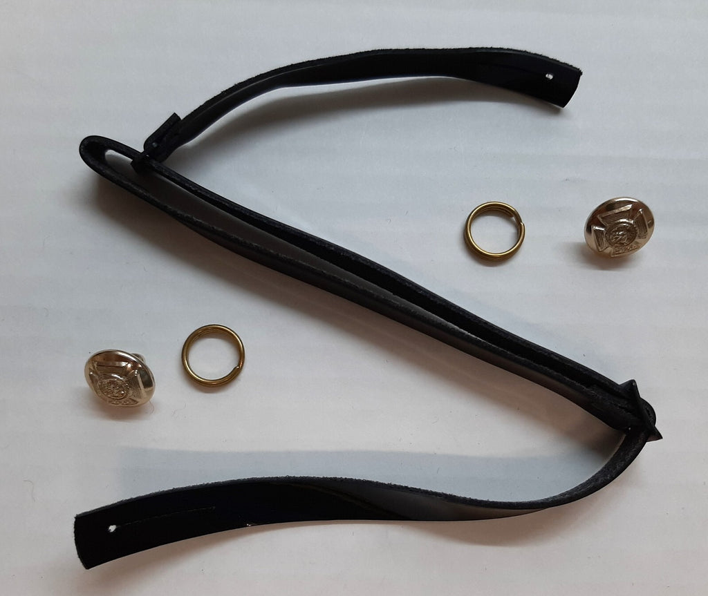 DERR Chin Strap Set With Duke of Edinburgh Royal Regiment Insignia Buttons