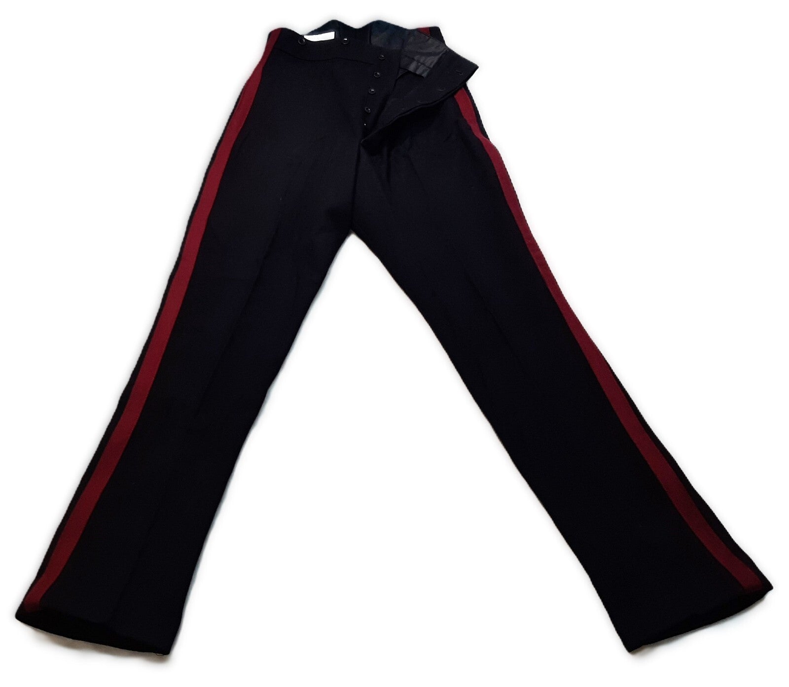 No1 Para Trousers Blues Cavalry Pattern 1" Maroon Stripe British Army W37"
