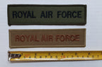 RAF Royal Air Force Badges Chest Tape Bars Olive and Coyote New old Stock
