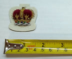 Warrant Officer Crown No1 WO 2 White British Army Hand Embroidered Arm Patch