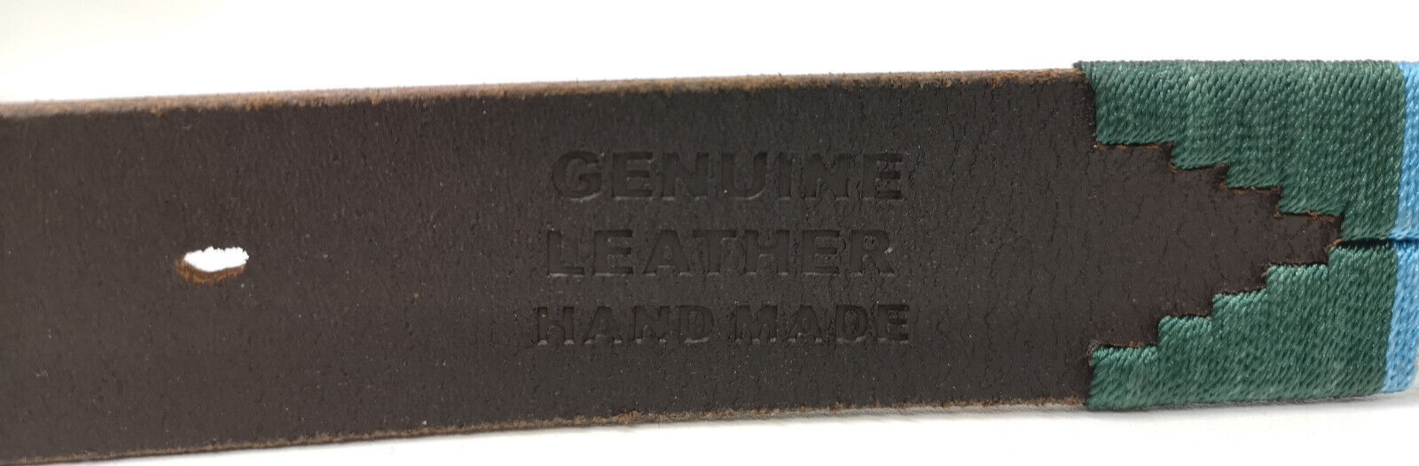 Royal Signals Leather Polo Belt with Brass Buckle Size 32"