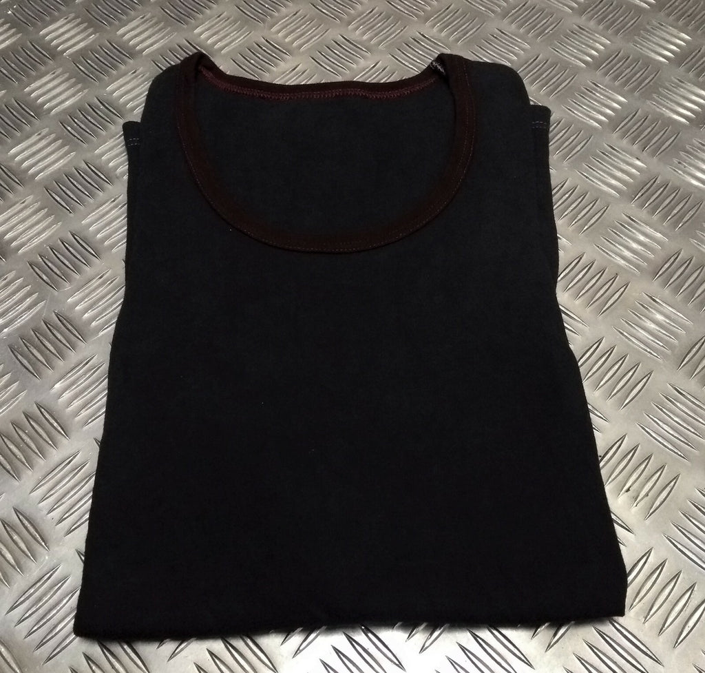 Genuine British Issue PTI Training overdyed long Vest With Maroon Trim
