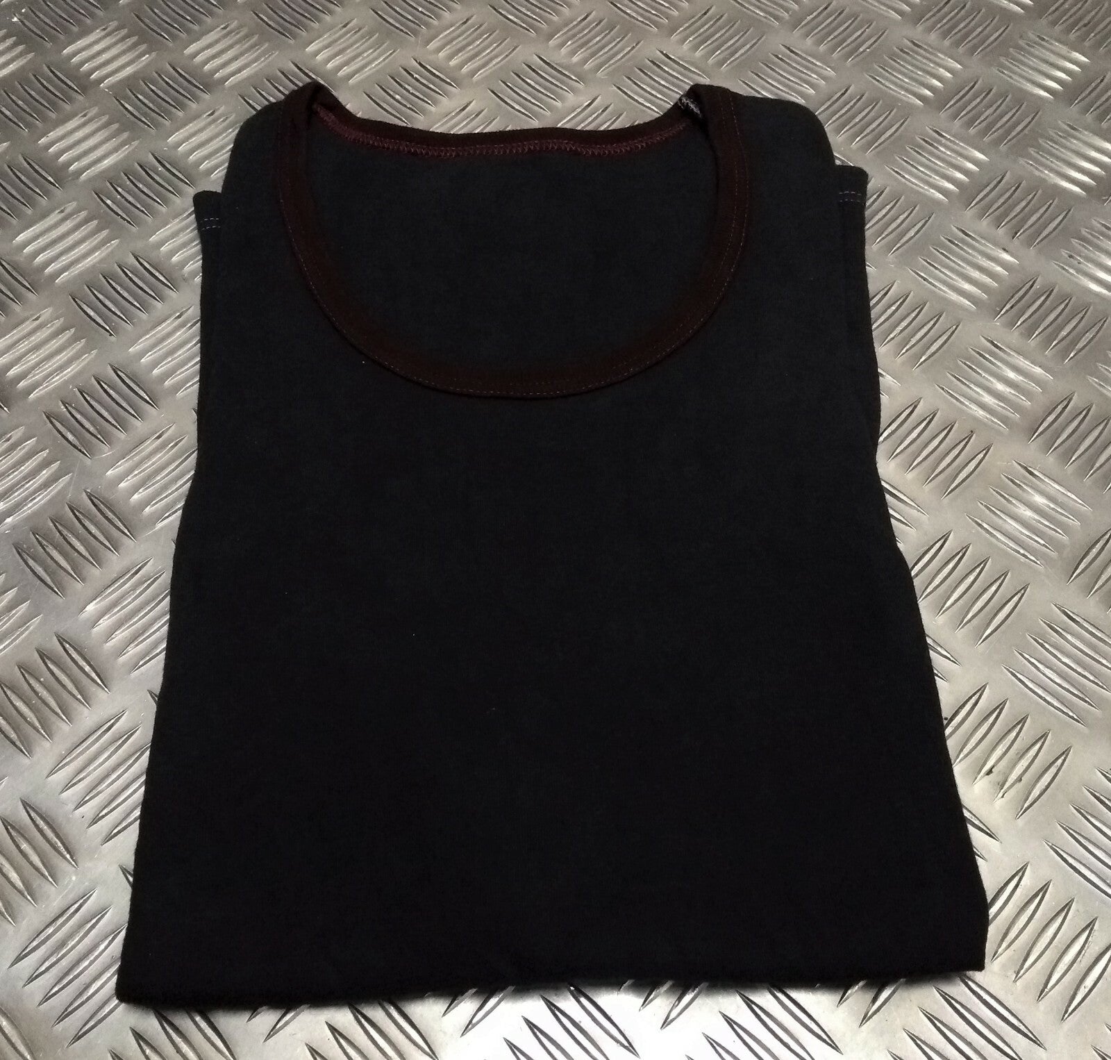 Genuine British Issue PTI Training overdyed long Vest With Maroon Trim