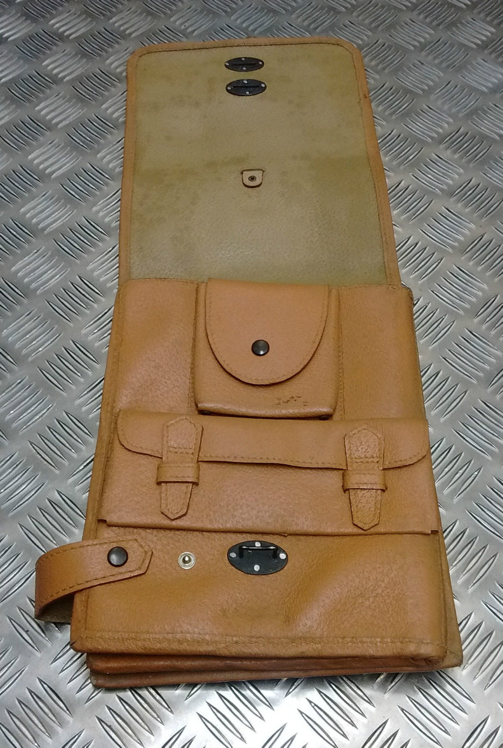 Vintage Map / Document Case / Shoulder Bag Tan