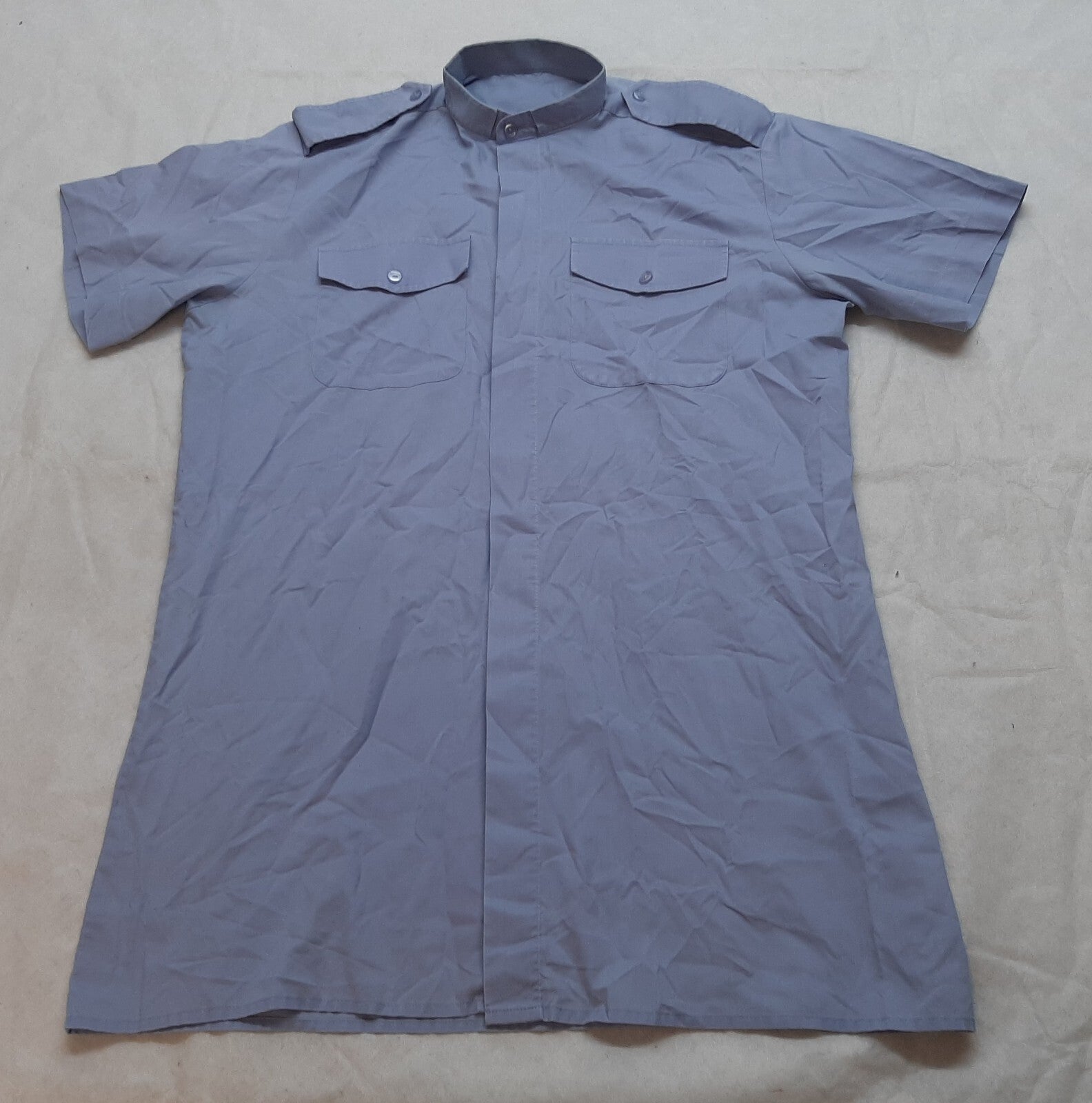 Chaplains RAF Royal Air Force Light Blue Shirt Short Sleeves No1 No2 Collar 37cm