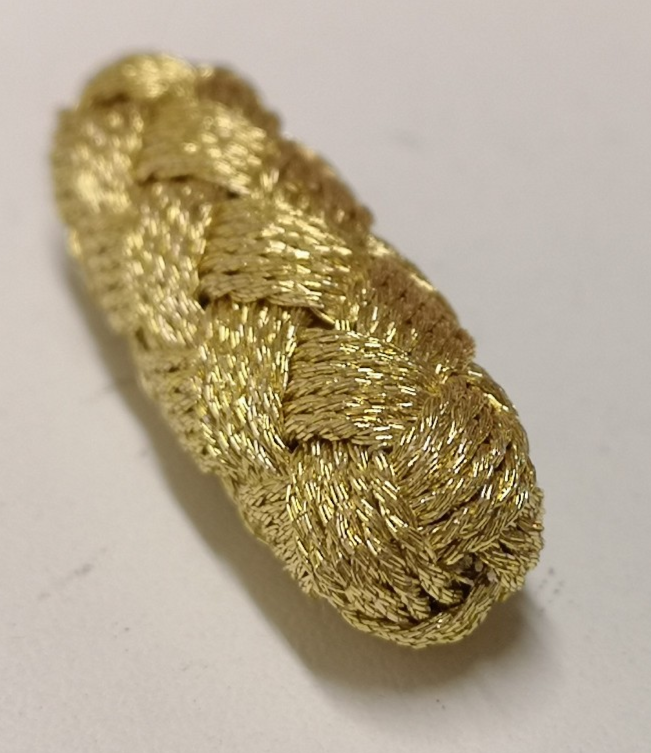 Gold Mylar Wire Olivette (Button) British Ceremonial & Royal Events