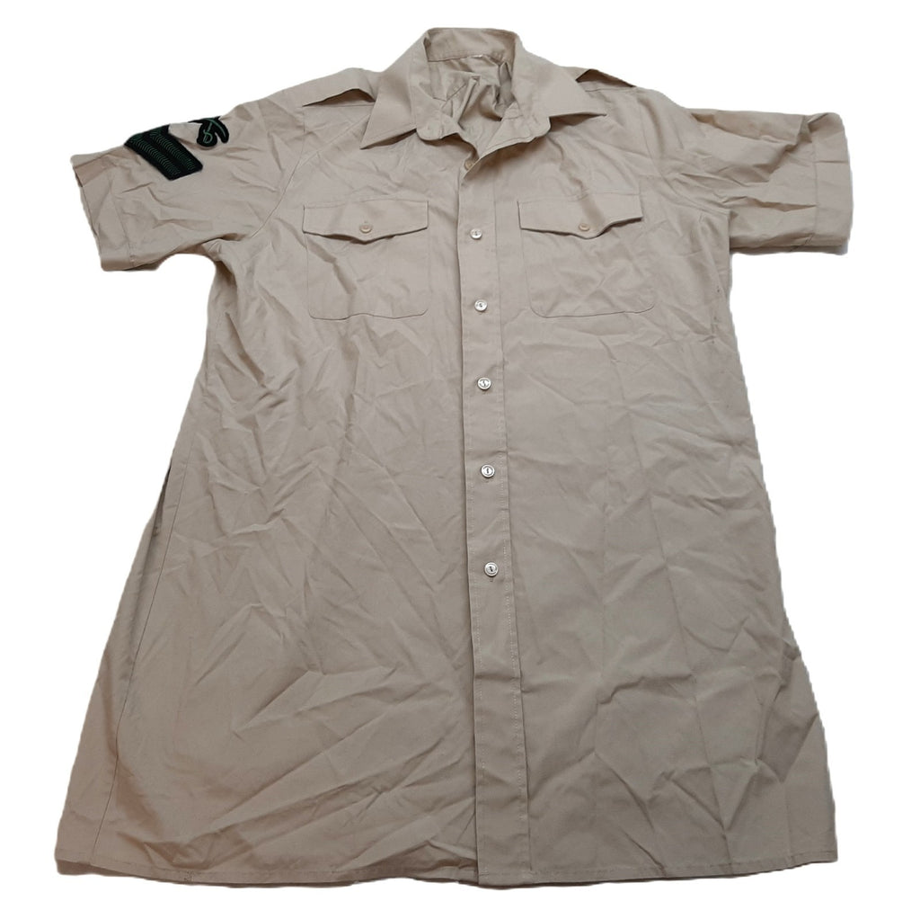 Royal Irish Shirt British Army Fawn Short Sleeve With Corporal & PTI Insignia
