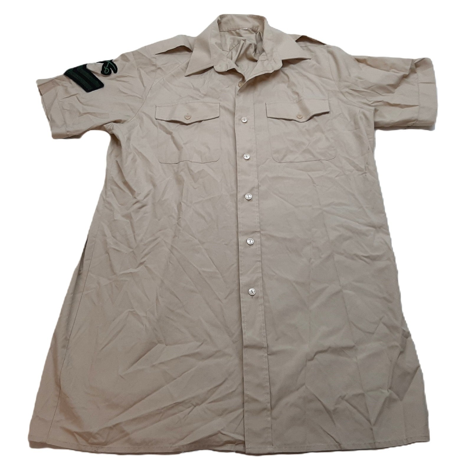 Royal Irish Shirt British Army Fawn Short Sleeve With Corporal & PTI Insignia