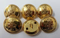 Genuine British Made LBB E R II Queens Livery Crown Gilt Buttons x6