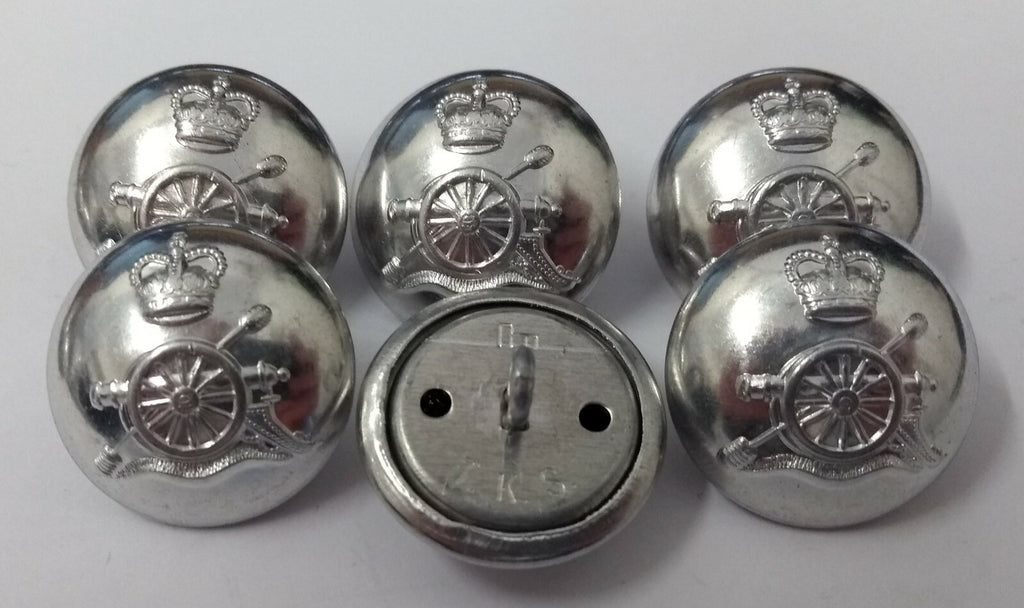 Genuine British Army Issue The Royal Regiment of Artillery Dress Buttons 40L