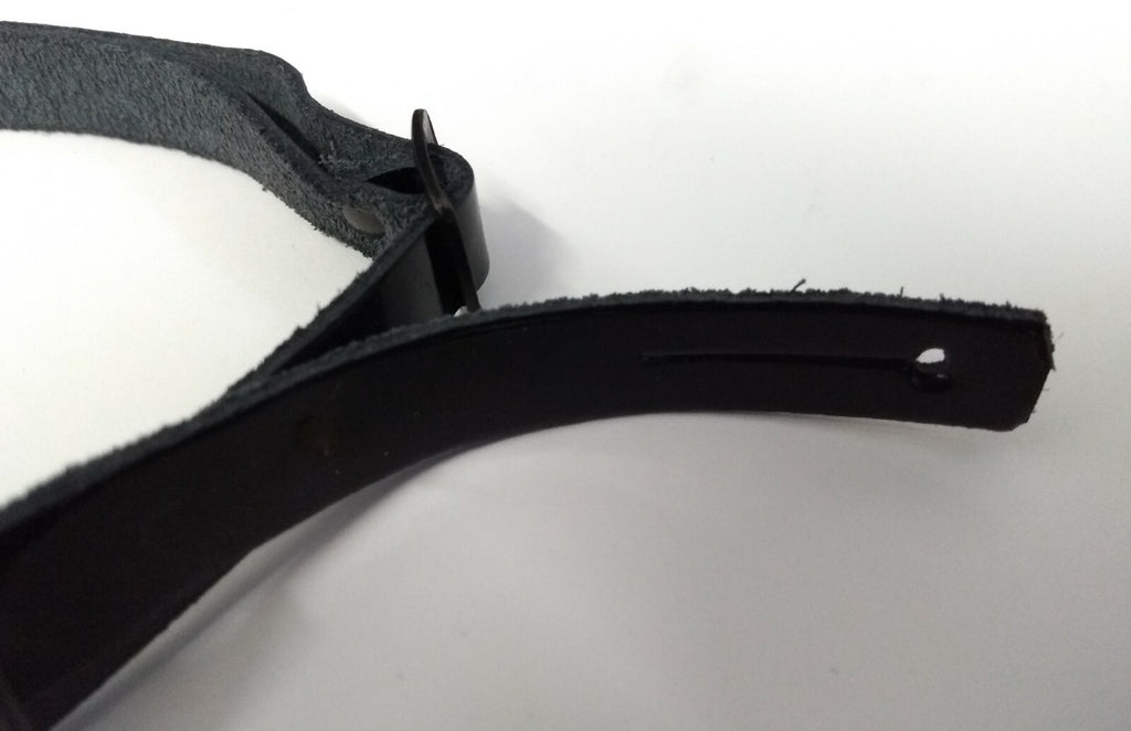Genuine Issue Black Patent Leather Dress Hat 3/8" Chin Strap