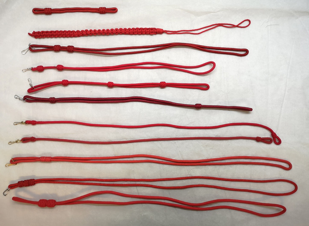Red / Scarlet Ceremonial & Parade Lanyards / Cords Various Styles joblot of 11