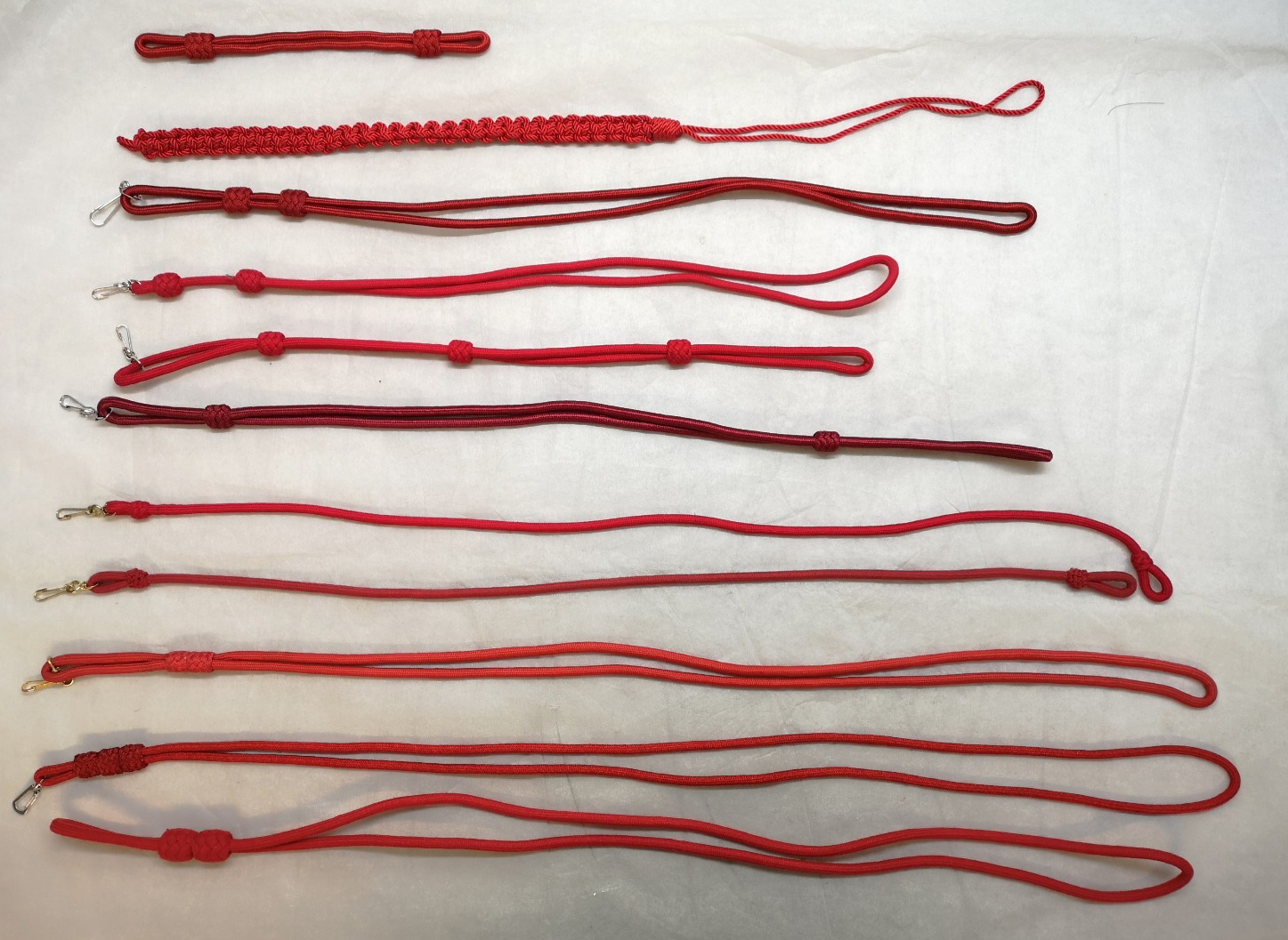 Red / Scarlet Ceremonial & Parade Lanyards / Cords Various Styles joblot of 11