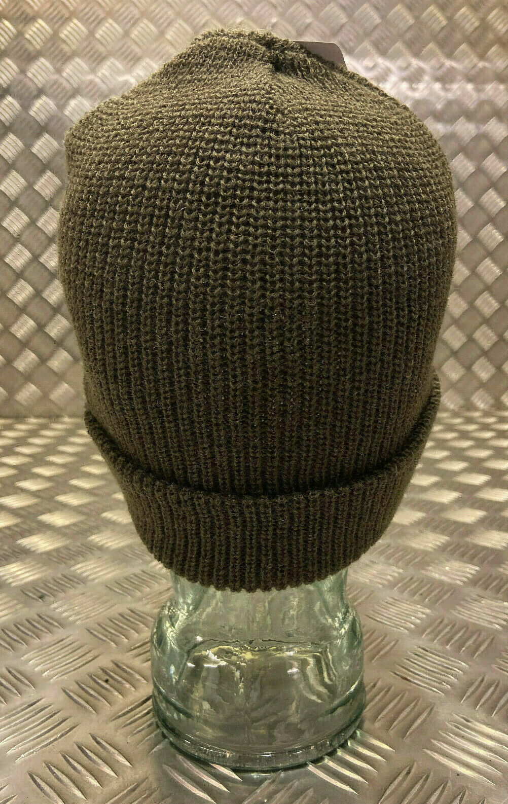 US Green / OD Peak Radar Hat / Peaked Watch Cap 100% Wool- NEW