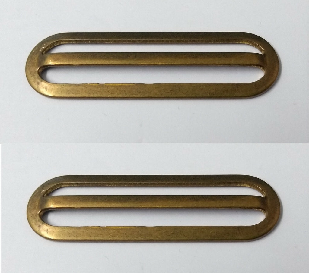 Genuine British Metal Stable & Parade Belt Sliders Adjusters X2 STD104