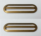 Genuine British Metal Stable & Parade Belt Sliders Adjusters X2 STD104