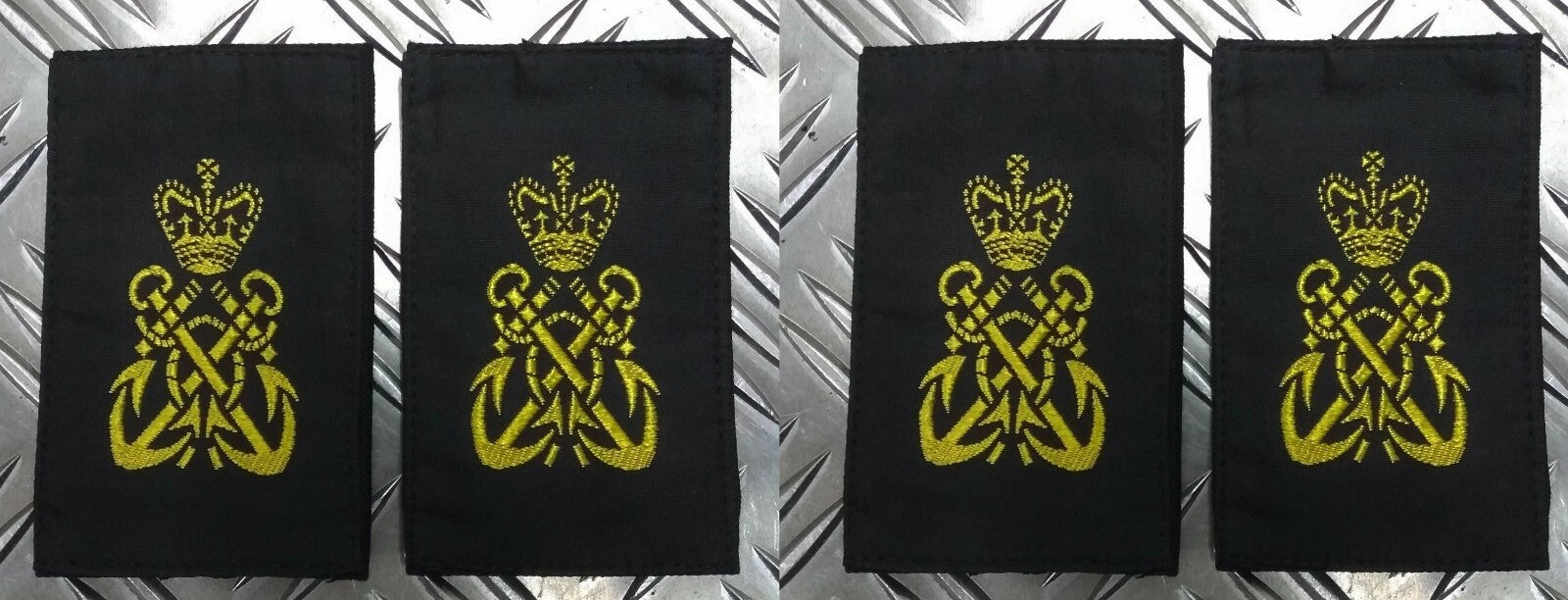 Naval PO Sliders RN Slides / Epauletts Petty OFCs 2 Pairs