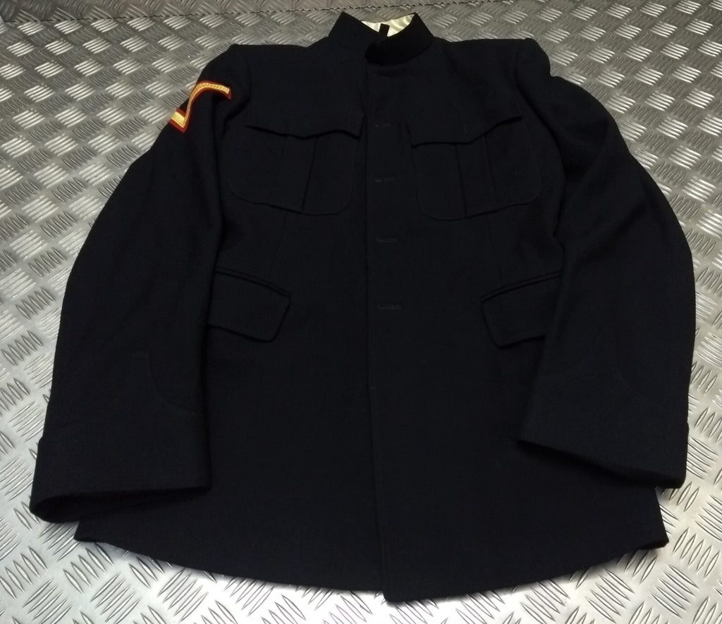 British Army Style Jacket No1 No Buttons With Patches Sz32