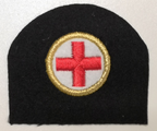 Royal Navy Medical RN Patch Miniature Geneva Cross in a Golden Circle