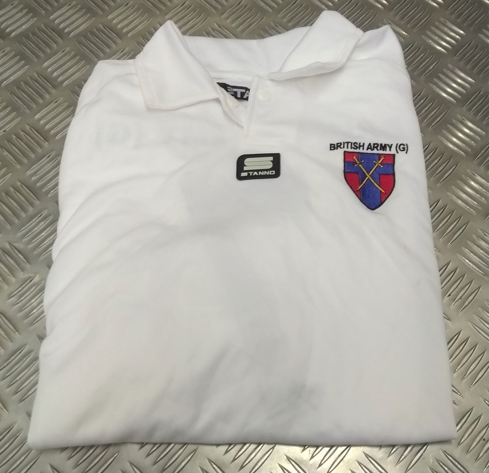 Sports Shirt British ARMY (G) Team Style White Technical Long Sleeve Active Top