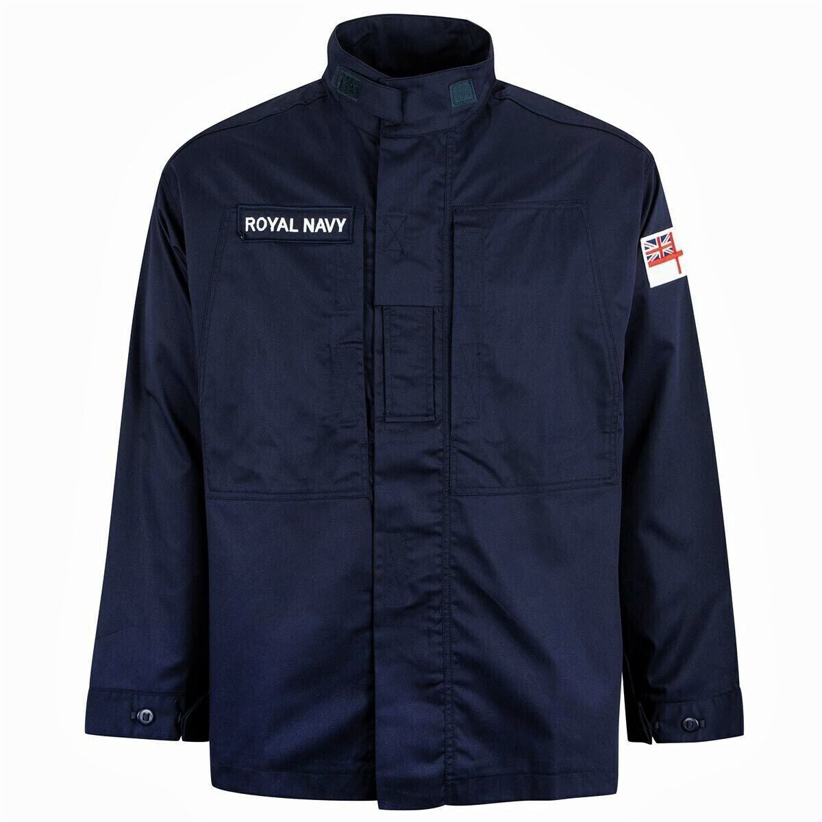 RN Combat Jacket Naval Warm Weather FR Fire Resistant British Navy Blue Colour