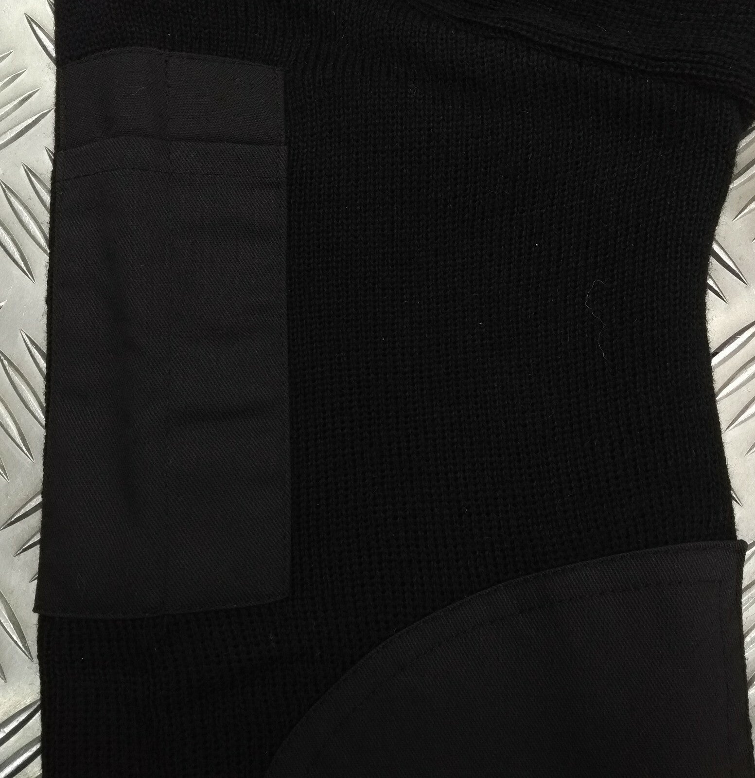 Black V-Neck Jumper Uniform Pullover Genuine British Small - New